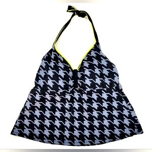 Womens Plus Size 3 Backless Halter Tie Tankini Swim Top New